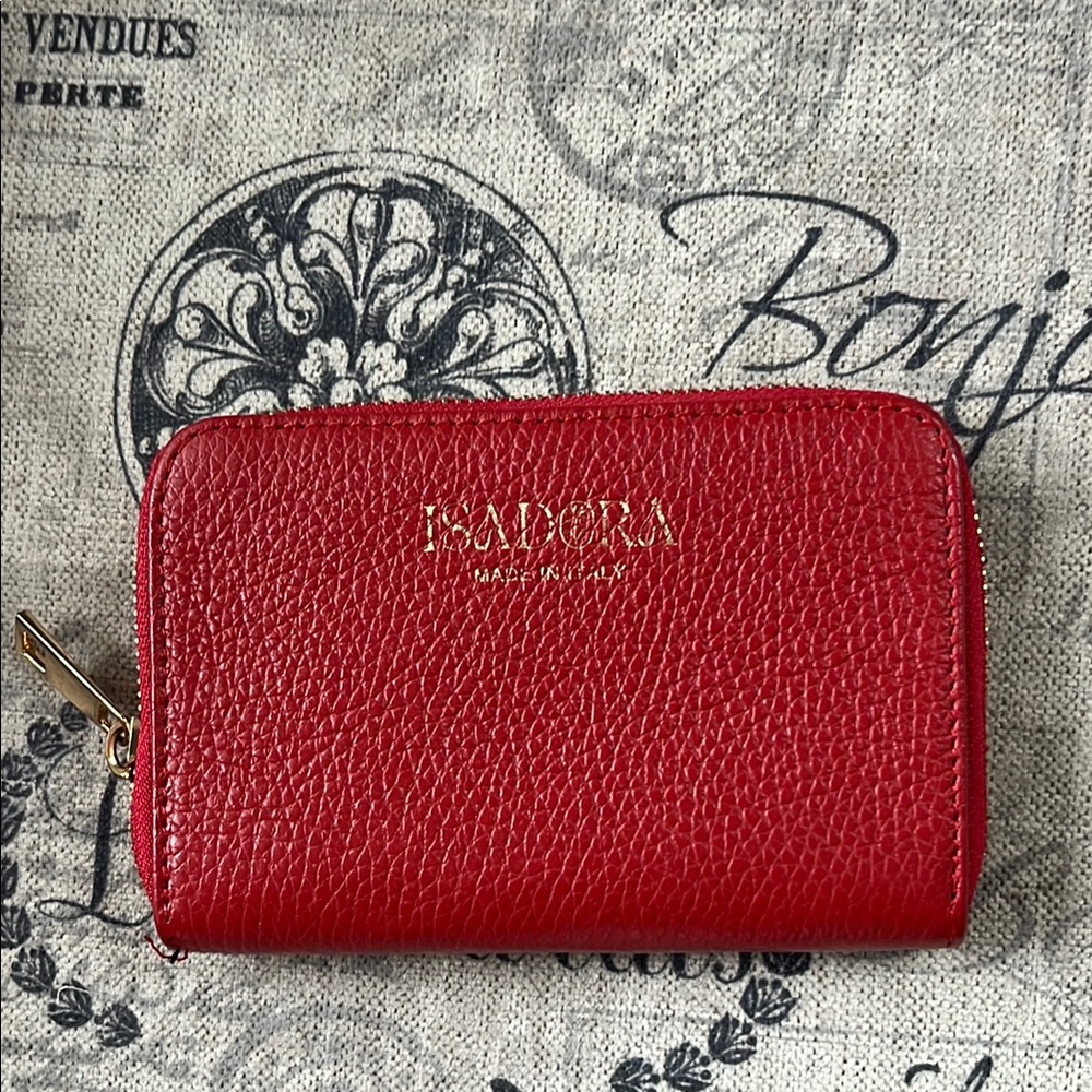 Red Leather Wallet